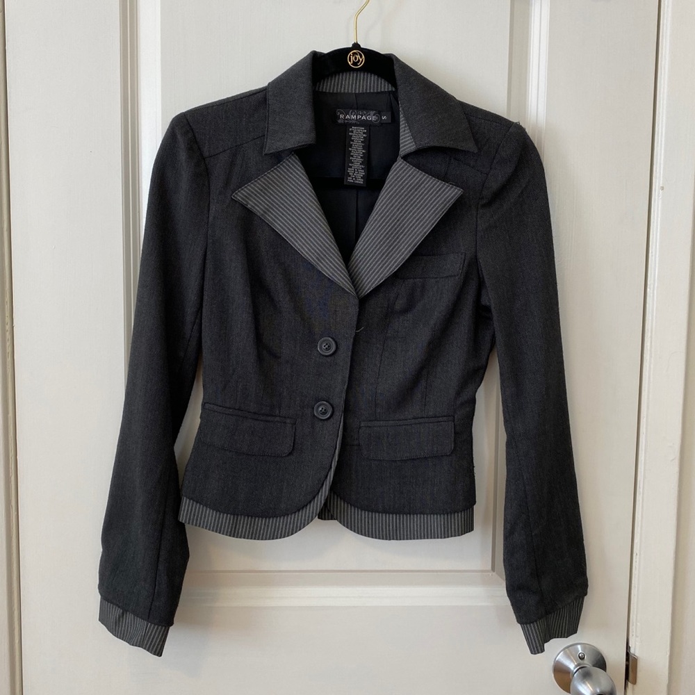 Women’s Gray Blazer Jacket